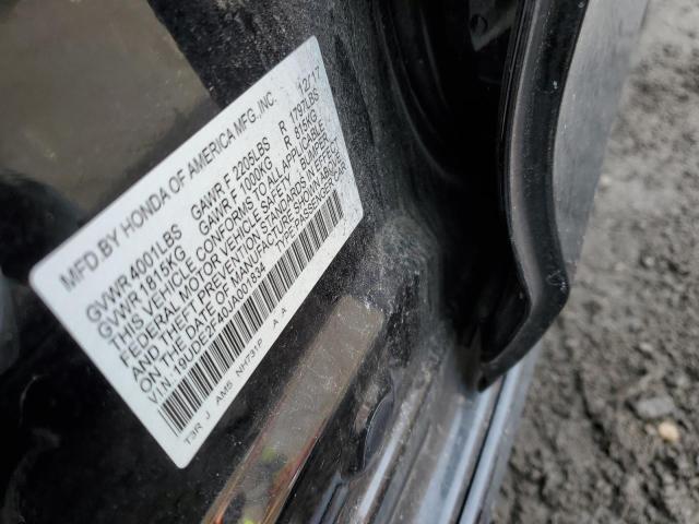 2018 ACURA ILX SPECIA 19UDE2F40JA001834