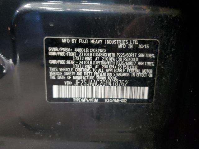 JF2SJAAC2GH478762 Subaru Forester 2.5i