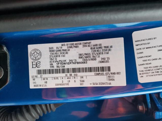 2019 FORD F150 SUPER 1FTEW1EP7KFB93683
