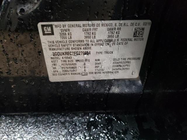 2015 CHEVROLET SILVERADO 3GCUKREC7FG279034