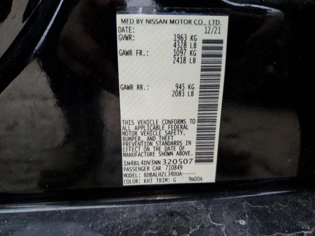 2022 NISSAN ALTIMA SV - 1N4BL4DV3NN320507