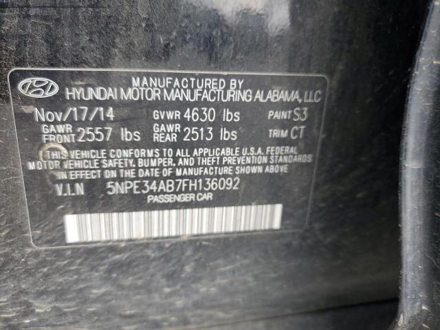 2015 HYUNDAI SONATA SPO 5NPE34AB7FH136092