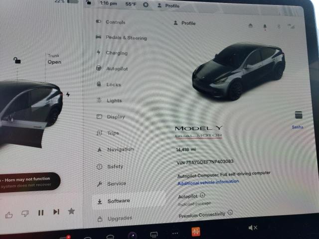 7SAYGDEF7NF403083 Tesla Model Y