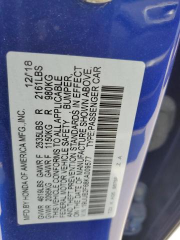 2019 ACURA TLX TECHNO - 19UUB2F68KA009577