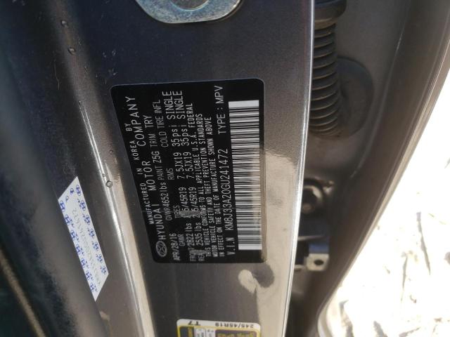 2016 HYUNDAI TUCSON LIM - KM8J33A20GU241472