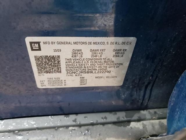 2020 CHEVROLET TRAX PREMI 3GNCJRSB9LL222290