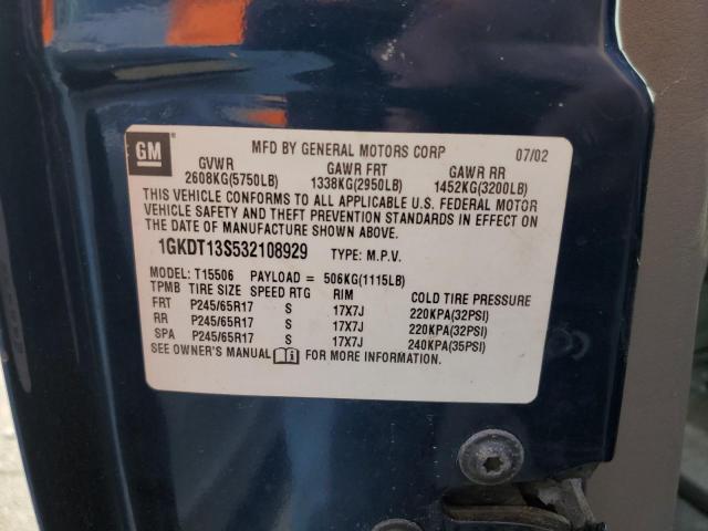 1GKDT13S532108929 GMC Envoy