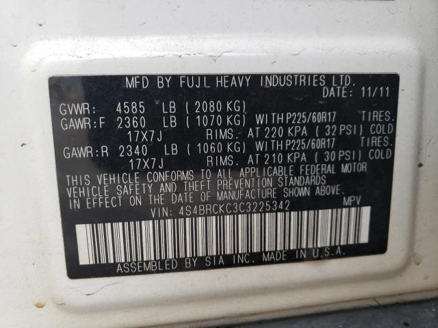 4S4BRCKC3C3225342 Subaru Outback