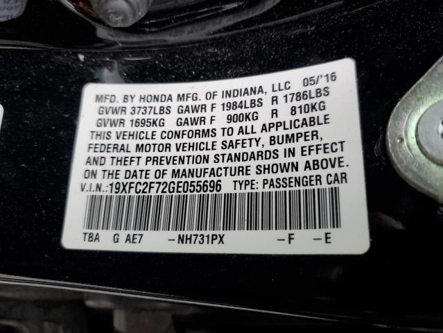 2016 HONDA CIVIC EX 19XFC2F72GE055696