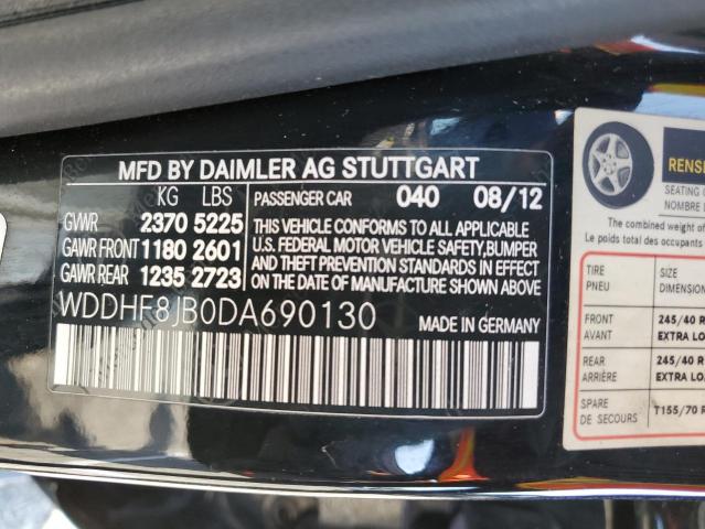 VIN WDDHF8JB0DA690130 2013 Mercedes-Benz E-Class, 3... no.12