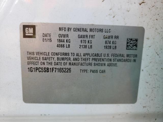 2015 CHEVROLET CRUZE LT - 1G1PC5SB1F7165226