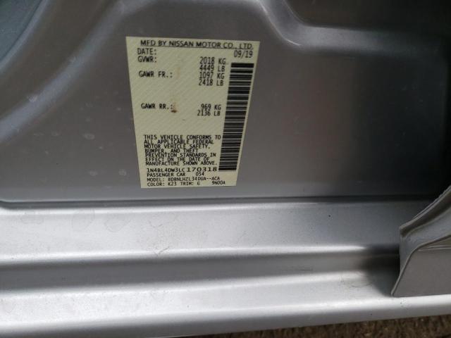 1N4BL4DW3LC170318 Nissan ALTIMA SV