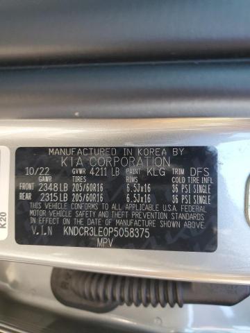 KNDCR3LE0P5058375 KIA NIRO EX