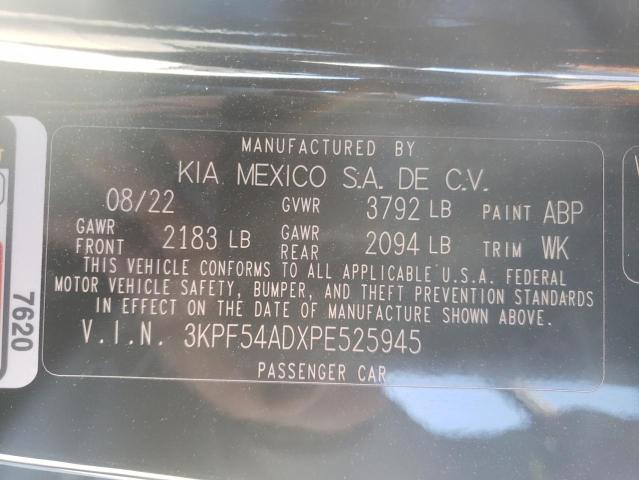 3KPF54ADXPE525945 KIA Forte Gt Line