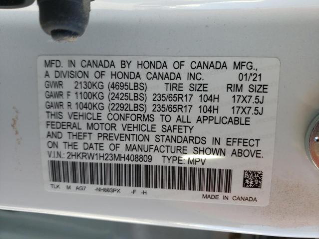 2021 HONDA CR-V LX 2HKRW1H23MH408809