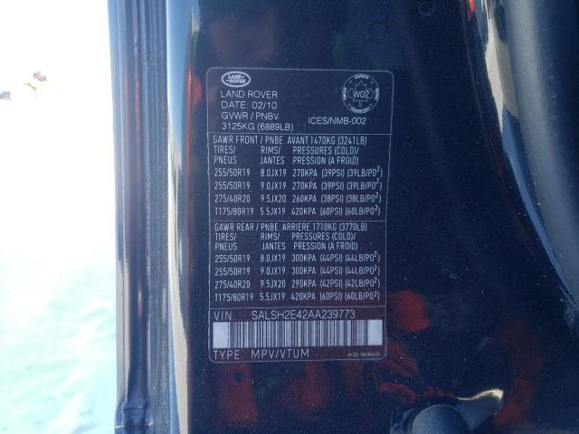 SALSH2E42AA239773 Land Rover Range Rover Sport Sc