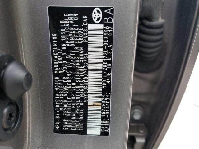 2018 TOYOTA COROLLA L 5YFBURHE8JP752764