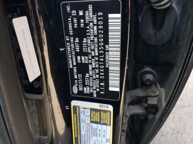 5XXGT4L35GG029019 KIA Optima Lx