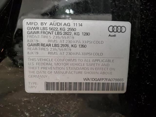 2015 AUDI Q5 PREMIUM WA1DGAFP7FA079865