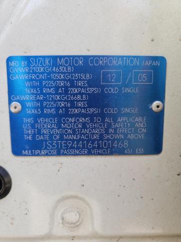 JS3TE944164101468 Suzuki GR VITARA
