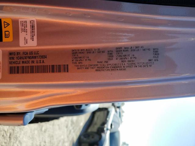 1C4HJXFN5NW173934 Jeep Wrangler Unlimited Rubicon