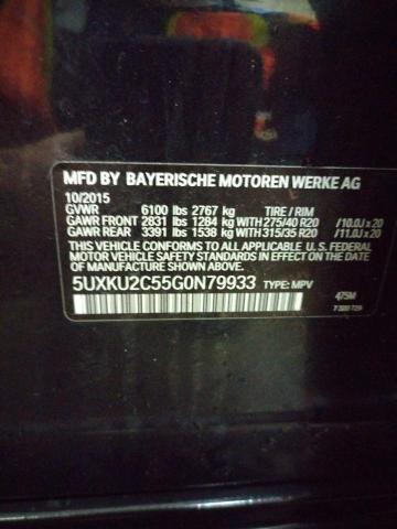 2016 BMW X6 XDRIVE3 - 5UXKU2C55G0N79933