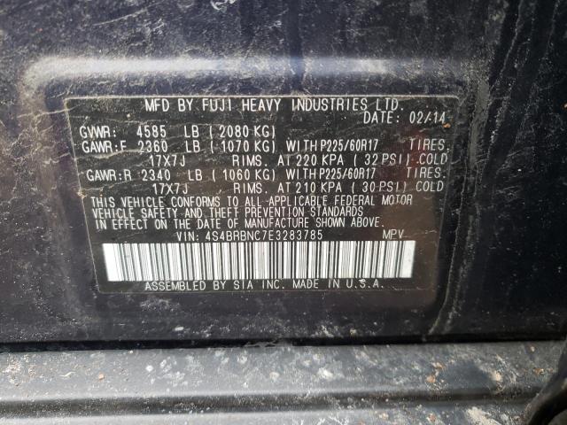 4S4BRBNC7E3283785 Subaru Outback 2.5i Limited