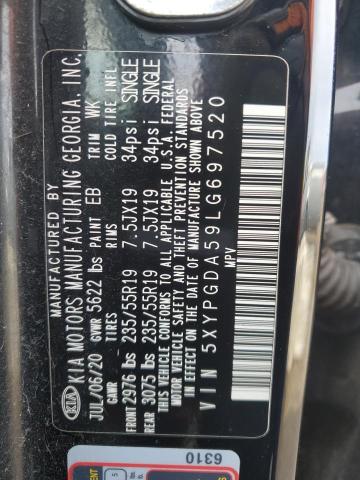 2020 KIA SORENTO S 5XYPGDA59LG697520