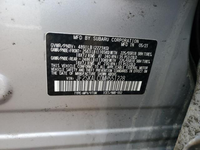 JF2SKALC0MH551228 Subaru Forester Sport