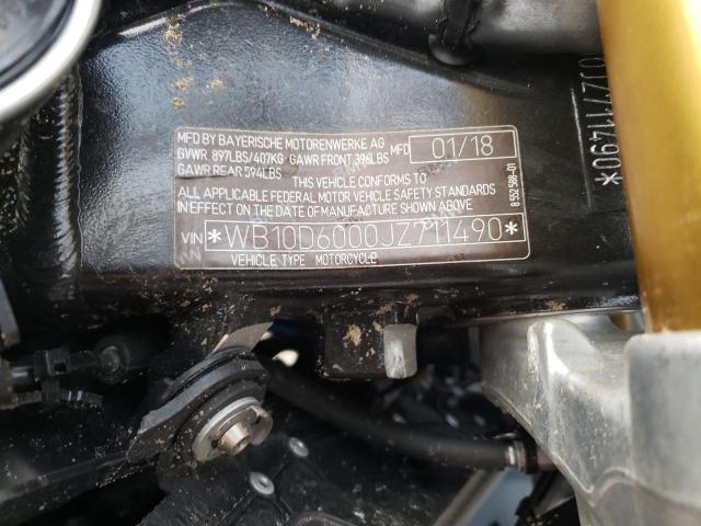 2018 BMW S 1000 RR - WB10D6000JZ711490