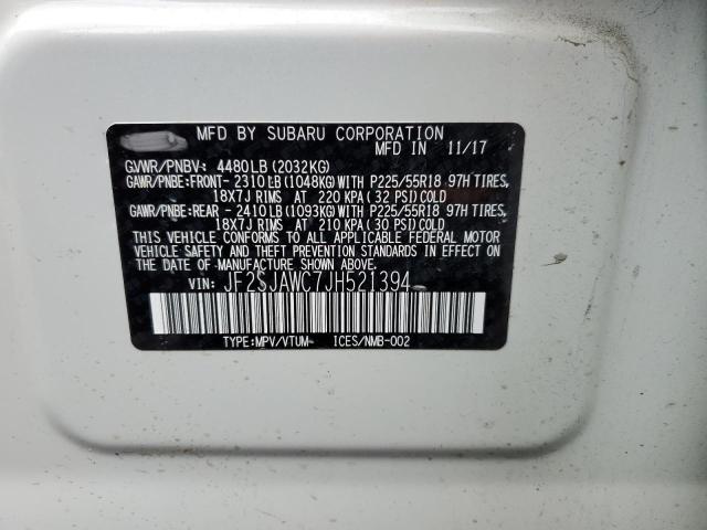 JF2SJAWC7JH521394 Subaru Forester 2.5i Touring