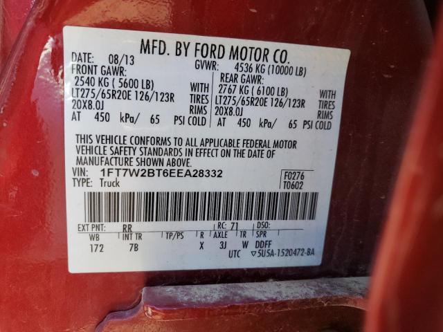 1FT7W2BT6EEA28332 Ford F250 Super Duty