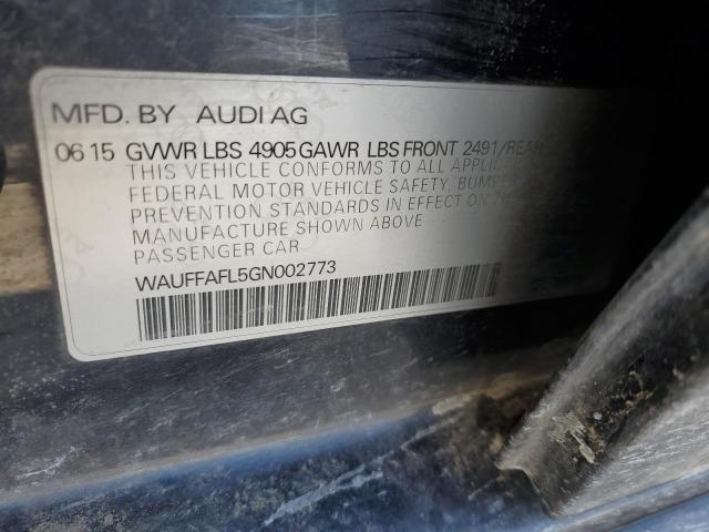 2016 AUDI A4 PREMIUM - WAUFFAFL5GN002773