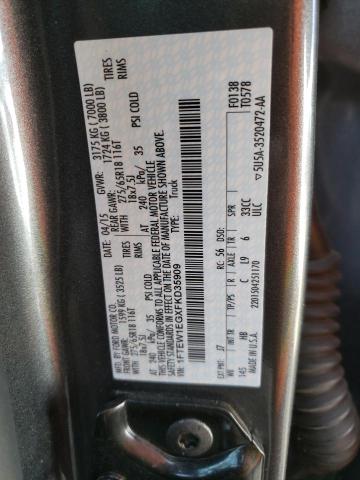 2015 FORD F-150 LARI 1FTEW1EGXFKD35909