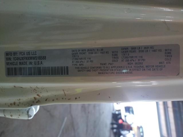 2021 JEEP WRANGLER U 1C4HJXFNXMW516588