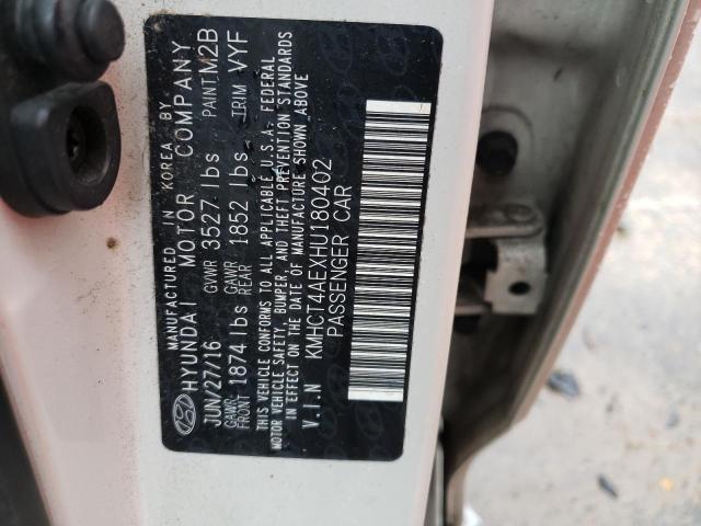 2017 HYUNDAI ACCENT SE KMHCT4AEXHU180402
