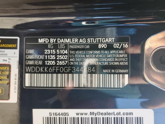 2016 MERCEDES-BENZ E 400 - WDDKK6FF0GF344684