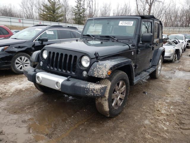 Salvage cars for sale from Copart Davison, MI: 2015 Jeep Wrangler Unlimited Sahara