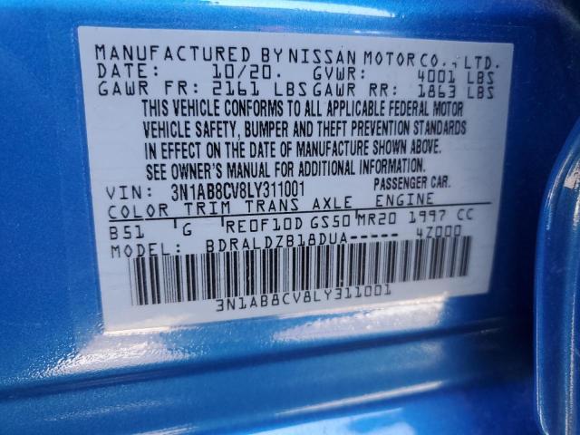 2020 NISSAN SENTRA SV 3N1AB8CV8LY311001