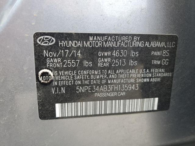 5NPE34AB3FH135943 Hyundai Sonata Sport