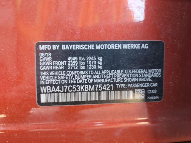 WBA4J7C53KBM75421 BMW 440xi Gran Coupe