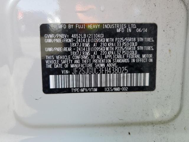 JF2SJGUC3FH438025 Subaru Forester 2.0xt Touring