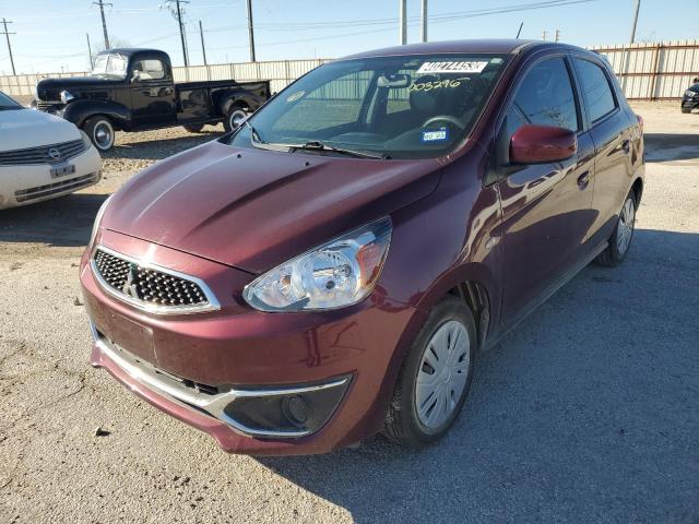 Salvage cars for sale from Copart Haslet, TX: 2020 Mitsubishi Mirage ES