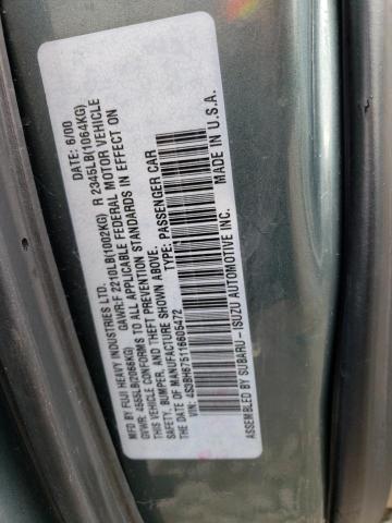 4S3BH675116605472 Subaru Legacy Outback Awp