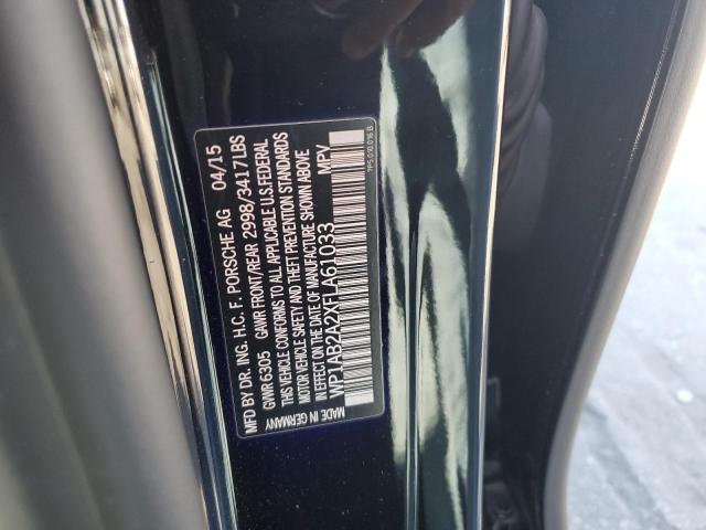 2015 PORSCHE CAYENNE S - WP1AB2A2XFLA61033