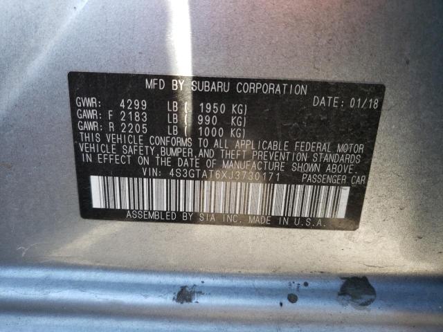 2018 SUBARU IMPREZA LI 4S3GTAT6XJ3730171
