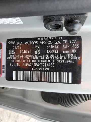 3KPA25AB4KE214463 KIA RIO S