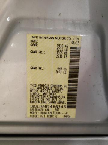 2015 NISSAN ALTIMA 2.5 1N4AL3AP4FC466343