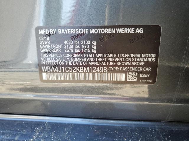 WBA4J1C52KBM12498 BMW 430i Gran Coupe