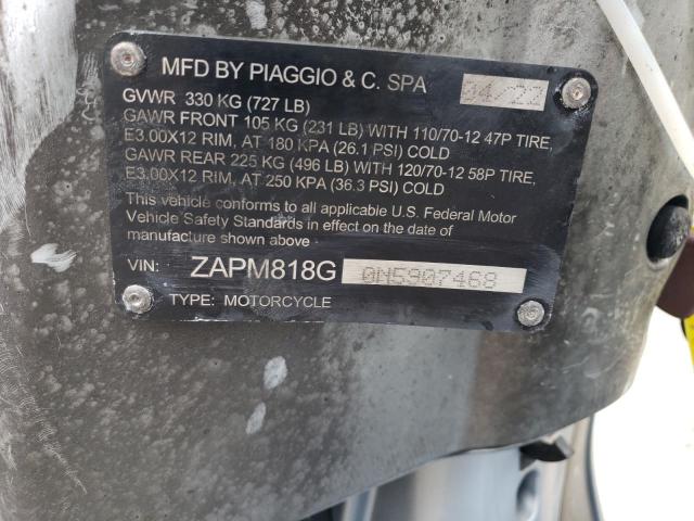 2022 VESPA PRIMAVERA - ZAPM818G0N5907468